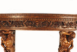 Italian Neo-Renaissance Walnut Fireplace Mantel
