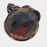 Japanese Bronze Figure, a Peasant Girl with a Wicker Basket