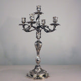 Important Pair of Louis XV Style Five-Light Silver Candelabra