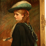Charles Sillam Lidderdale, the Letter, Oil on Canvas, Portrait of a Young Lady