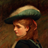 Charles Sillam Lidderdale, the Letter, Oil on Canvas, Portrait of a Young Lady