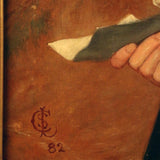 Charles Sillam Lidderdale, the Letter, Oil on Canvas, Portrait of a Young Lady