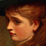 Charles Sillam Lidderdale, the Letter, Oil on Canvas, Portrait of a Young Lady