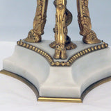 Pair of French Louis XVI Marble Gilt Bronze Ormolu Brule Parfumier