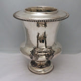Pair of Antique Sheffield Silver Plate Wine Coolers