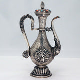 Antique Tibetan Silver Ceremonial Ewer