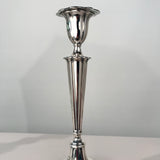 Set of Four Neoclassical Style Hall Marked Silver Candlesticks