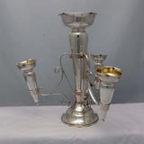 English Edwardian Hall Marked Silver Epergne