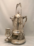 Large Silver Plated Covered Thermal Lemonade/Water Jug