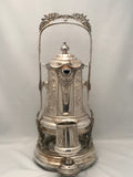 Large Silver Plated Covered Thermal Lemonade/Water Jug