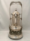 Large Silver Plated Covered Thermal Lemonade/Water Jug