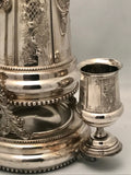 Large Silver Plated Covered Thermal Lemonade/Water Jug