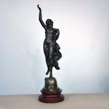 "Etoile de Matin" French Figural Bronze by Etienne Gaudez, 1845-1902