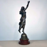 "Etoile de Matin" French Figural Bronze by Etienne Gaudez, 1845-1902