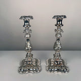 A Pair of Antique George III style Candlesticks