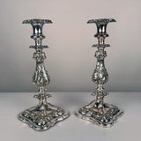 A Pair of Antique George III style Candlesticks