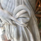 Near Life-Sized Italian White Marble Figure of Ceres, After the Antique