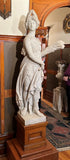 Near Life-Sized Italian White Marble Figure of Ceres, After the Antique