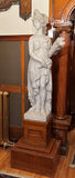 Near Life-Sized Italian White Marble Figure of Ceres, After the Antique