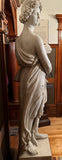 Near Life-Sized Italian White Marble Figure of Ceres, After the Antique