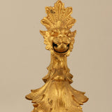 French Louis XV1 Style Malachite and Gilt Bronze Pen Tray