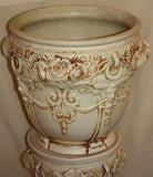 Pair of Weller Ivory Planters on Stand