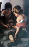 KPM Plaque of Boys Playing Dice after Murillo