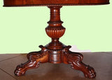 Louis Philippe Mahogany and Marble Centre Table