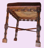 Chippendale Style Walnut Stool