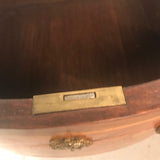 French Louis XV Style Demi-Lune Commode with Marble Top