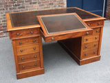 Georgian Mahogany Partners' Desk