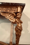 Italian Antique Baroque Style Giltwood Console