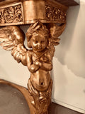 Italian Antique Baroque Style Giltwood Console