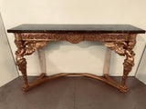 Italian Antique Baroque Style Giltwood Console