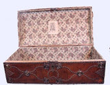 Leather and Brass Studded Trunk