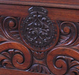 Carved Mahogany Dome Lid Chest