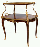 Louis XV Style Kingwood and Gilt Bronze Two-Tier Tea Table