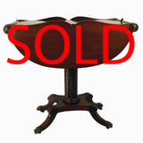 Georgian Mahogany Demilune Work Table