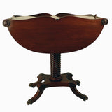 Georgian Mahogany Demilune Work Table