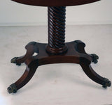 Georgian Mahogany Demilune Work Table
