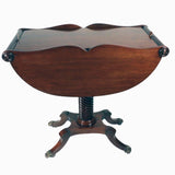 Georgian Mahogany Demilune Work Table