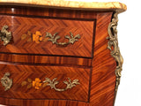Seminaire, Tallboy Louis XV Style in Marquetry Kingwood