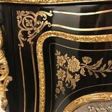 French Boulle and Ebonized Meuble d'Appui