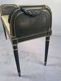 Antique French Louis XVI Style Gilt And Painted Bench