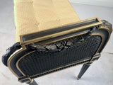 Antique French Louis XVI Style Gilt And Painted Bench