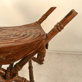 Italian Stool Carved with a Boy and Blanket, Attributed to Valentino Besarel