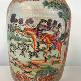Large Pair of Chinese Export Vases in the Rockefeller Palette