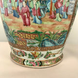 Large Pair of Antique Canton Baluster Vases