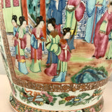 Large Pair of Antique Canton Baluster Vases