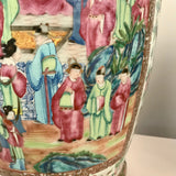 Large Pair of Antique Canton Baluster Vases